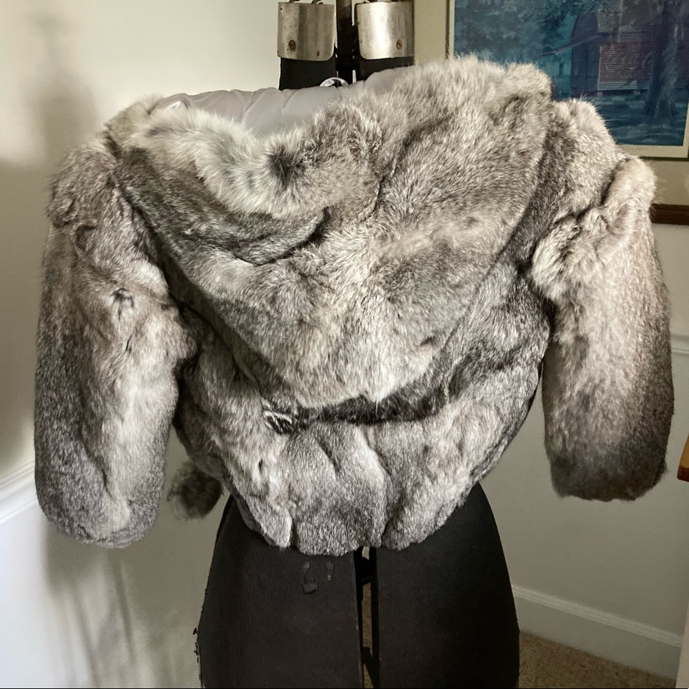 Kids Rabbit fur jacket - Picture 2 of 4
